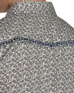Cowboy Hardware Men's Paisley And Diamond Stitched Long Sleeve Shirt Navy 9 Cowboy Hardware Men's Paisley And Diamond Stitched Long Sleeve Shirt Navy -Cowboy Hardware Shop 2000226655 410 D2
