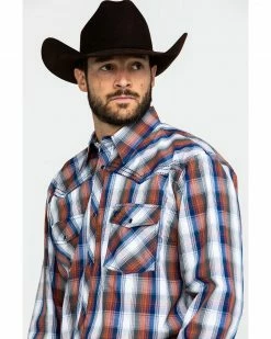 Cowboy Hardware Men's Multi Large Plaid Long Sleeve Western Shirt Orange 11 Cowboy Hardware Men's Multi Large Plaid Long Sleeve Western Shirt Orange -Cowboy Hardware Shop 2000285483 800 P3