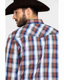 Cowboy Hardware Men's Multi Large Plaid Long Sleeve Western Shirt Orange 13 Cowboy Hardware Men's Multi Large Plaid Long Sleeve Western Shirt Orange -Cowboy Hardware Shop 2000285483 800 P5