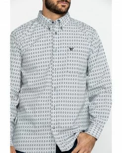 Cowboy Hardware Men's Diamond Love Print Long Sleeve Western Shirt Black 12 Cowboy Hardware Men's Diamond Love Print Long Sleeve Western Shirt Black -Cowboy Hardware Shop 2000285494 001 P4