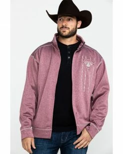 Cowboy Hardware Men's Diamond Barbwire Full Cadet Zip-Up Jacket