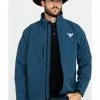 Cowboy Hardware Navy Men's Logo Poly Shell Jacket  -Cowboy Hardware Shop 2000285503 410 P1