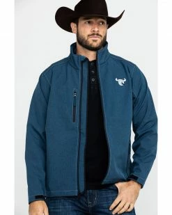 Cowboy Hardware Navy Men's Logo Poly Shell Jacket 