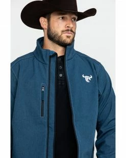 Cowboy Hardware Navy Men's Logo Poly Shell Jacket  -Cowboy Hardware Shop 2000285503 410 P4