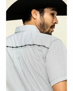 Cowboy Hardware Men's White Little Zig Geo Print Short Sleeve Western Shirt 13 Cowboy Hardware Men's White Little Zig Geo Print Short Sleeve Western Shirt -Cowboy Hardware Shop 2000295155 100 P5