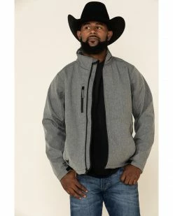 Cowboy Hardware Men's Grey Logo Poly Shell Jacket  -Cowboy Hardware Shop 2000326278 020 P1 1
