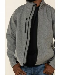 Cowboy Hardware Men's Grey Logo Poly Shell Jacket  -Cowboy Hardware Shop 2000326278 020 P3