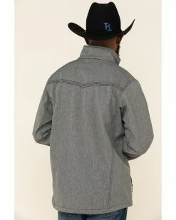 Cowboy Hardware Men's Grey Logo Poly Shell Jacket  -Cowboy Hardware Shop 2000326278 020 P5