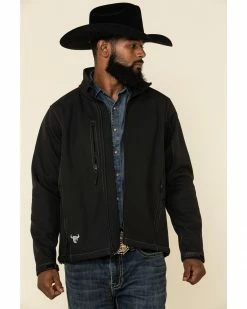 Cowboy Hardware Black Men's Logo Poly Shell Jacket  -Cowboy Hardware Shop 2000326280 001 P1 1