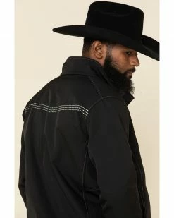 Cowboy Hardware Black Men's Logo Poly Shell Jacket  -Cowboy Hardware Shop 2000326280 001 P5