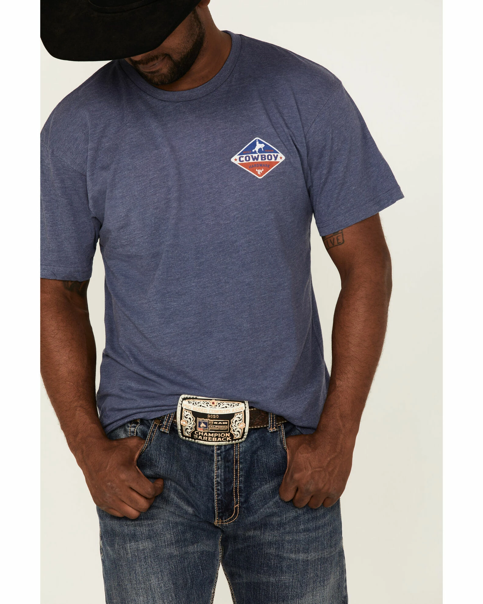 Cowboy Hardware Men's Built Tough Logo Graphic T-Shirt 5 Cowboy Hardware Men's Built Tough Logo Graphic T-Shirt - Image 3