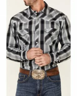 Cowboy Hardware Men's Hombre Large Plaid Long Sleeve Snap Western Shirt 8 Cowboy Hardware Men's Hombre Large Plaid Long Sleeve Snap Western Shirt -Cowboy Hardware Shop 2000334187 001 P3