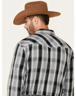 Cowboy Hardware Men's Hombre Large Plaid Long Sleeve Snap Western Shirt 9 Cowboy Hardware Men's Hombre Large Plaid Long Sleeve Snap Western Shirt -Cowboy Hardware Shop 2000334187 001 P4