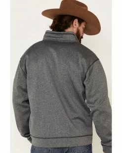 Cowboy Hardware Men's Grey Microfleece Zip-Up Jacket  -Cowboy Hardware Shop 2000339114 020 P5