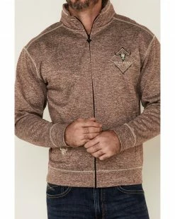 Cowboy Hardware Men's Brown Microfleece Zip-Up Jacket  -Cowboy Hardware Shop 2000339115 200 P3