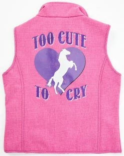 Cowboy Hardware Toddler Girls' Pink & Purple Too Cute To Cry Softshell Vest For Toddler-Girls' 7 Cowboy Hardware Toddler Girls' Pink & Purple Too Cute To Cry Softshell Vest For Toddler-Girls' -Cowboy Hardware Shop 2000344794 650 P3