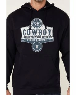 Cowboy Hardware Men's Navy Breed Graphic Hooded Sweatshirt  -Cowboy Hardware Shop 2000346629 410 P3