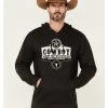 Cowboy Hardware Men's Grey Cowboy Breed Graphic Hooded Sweatshirt 