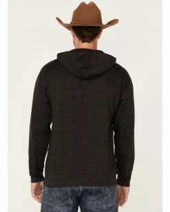 Cowboy Hardware Men's Grey Cowboy Breed Graphic Hooded Sweatshirt  -Cowboy Hardware Shop 2000346639 020 P4