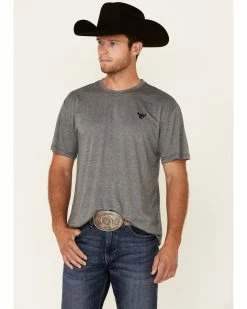 Cowboy Hardware Men's Charcoal Premium Logo Short Sleeve T-Shirt 