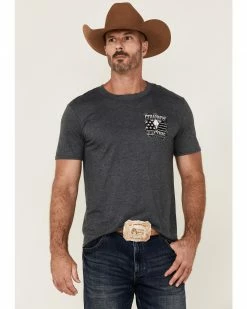Cowboy Hardware Men's Charcoal To The Core Graphic Short Sleeve T-Shirt 
