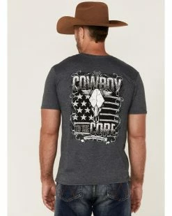 Cowboy Hardware Men's Charcoal To The Core Graphic Short Sleeve T-Shirt  -Cowboy Hardware Shop 2000346904 022 P4