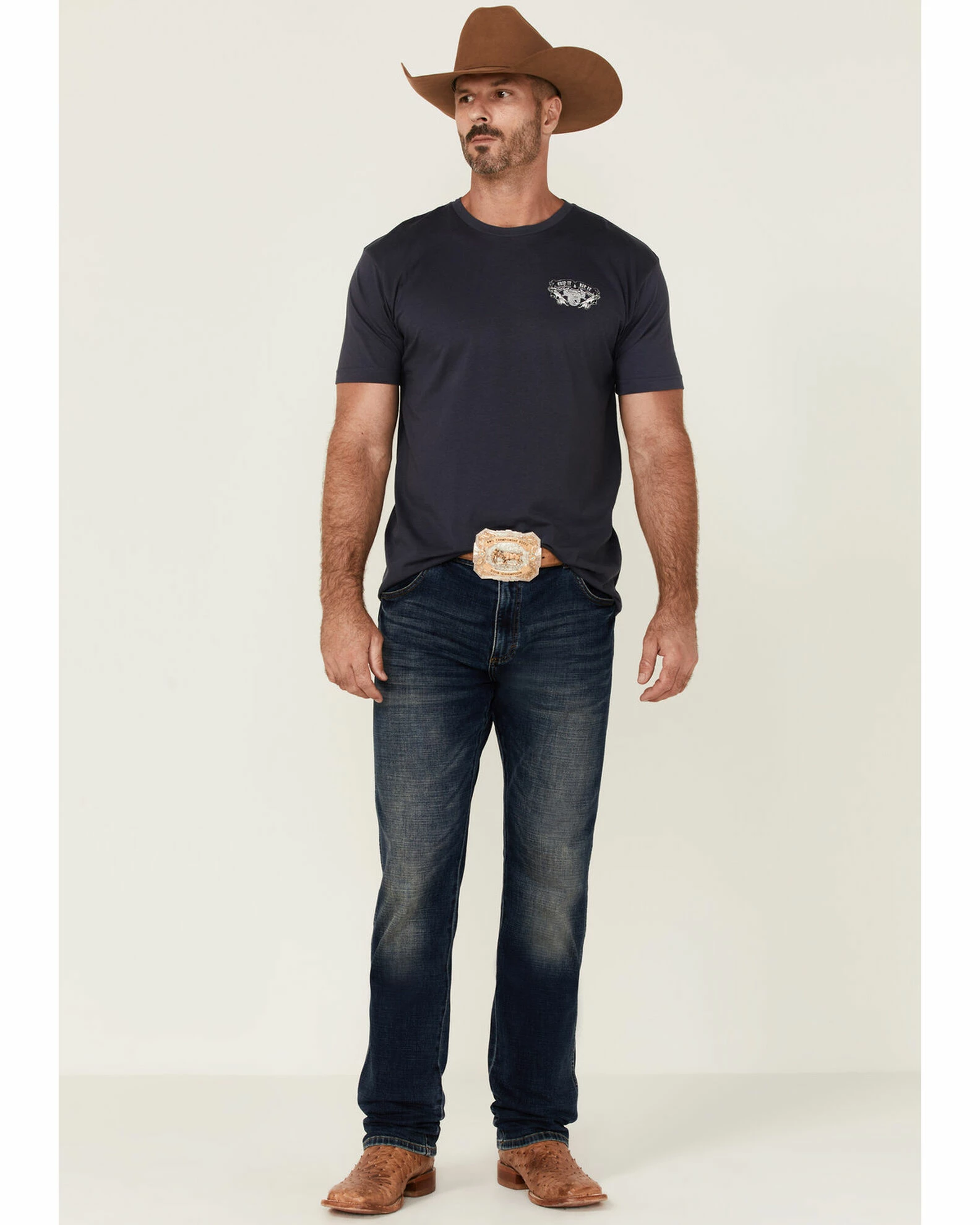 Cowboy Hardware Men's Grip And Rip It Graphic Short Sleeve T-Shirt 4 Cowboy Hardware Men's Grip And Rip It Graphic Short Sleeve T-Shirt - Image 2