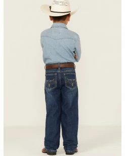 Cowboy Hardware Boys' Medium Wash Mid Rise Steer Head Straight Jeans Blue 8 Cowboy Hardware Boys' Medium Wash Mid Rise Steer Head Straight Jeans Blue -Cowboy Hardware Shop 2000358220 400 P3