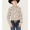 Cowboy Hardware Boys' Bandana Print Western Long Sleeve Shirt Beige/khaki -Cowboy Hardware Shop 2000358243 250 P1