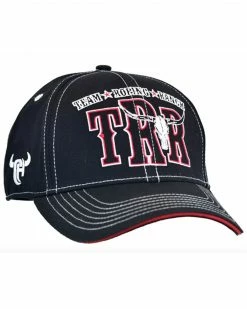 Cowboy Hardware Men's Team Roping Ranch Graphic Solid-Back Ball Cap 