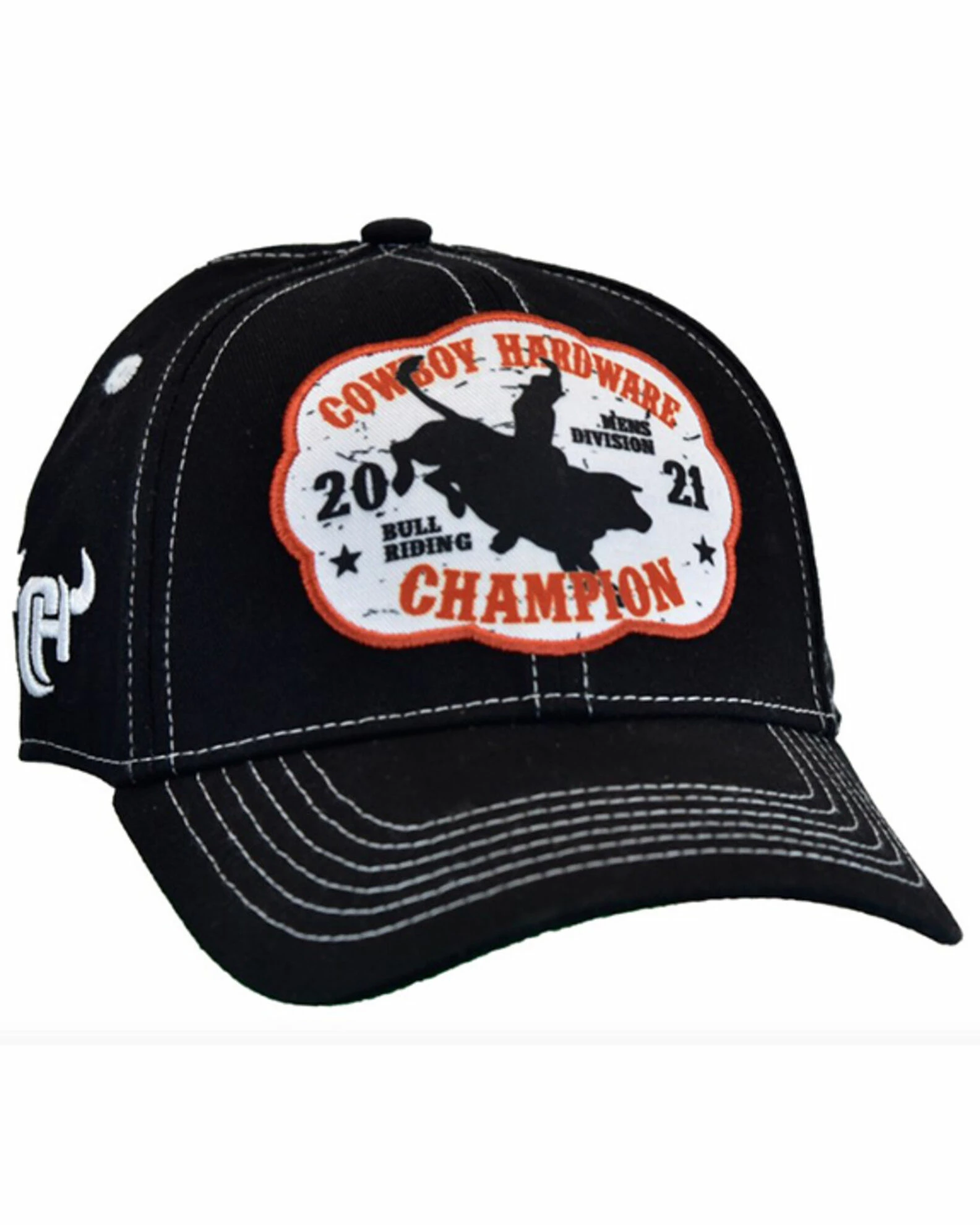 Cowboy Hardware Boys' Champion Buckle Patch Solid-Back Ball Cap 3 Cowboy Hardware Boys' Champion Buckle Patch Solid-Back Ball Cap