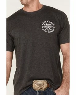 Cowboy Hardware Men's Charcoal Lock & Load Amigo Graphic Short Sleeve T-Shirt  -Cowboy Hardware Shop 2000360839 022 P3