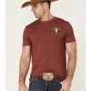 Cowboy Hardware Men's Heather Maroon Tough As Nails Graphic Short Sleeve T-Shirt 1 Cowboy Hardware Men's Heather Maroon Tough As Nails Graphic Short Sleeve T-Shirt -Cowboy Hardware Shop 2000360842 642 P1