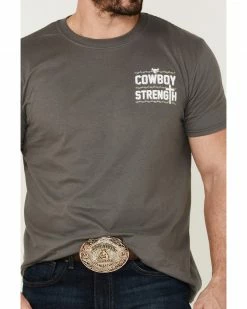 Cowboy Hardware Men's Cowboy Strength Graphic Short Sleeve T-Shirt  -Cowboy Hardware Shop 2000360844 022 P3