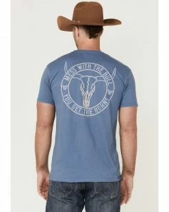 Cowboy Hardware Men's Mess With The Bull Graphic Short Sleeve T-Shirt  -Cowboy Hardware Shop 2000360845 400 P4