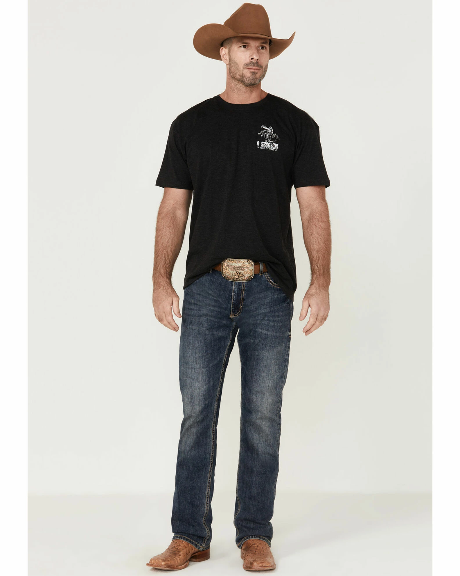 Cowboy Hardware Men's 8 Seconds To Glory Graphic T-Shirt 4 Cowboy Hardware Men's 8 Seconds To Glory Graphic T-Shirt - Image 2