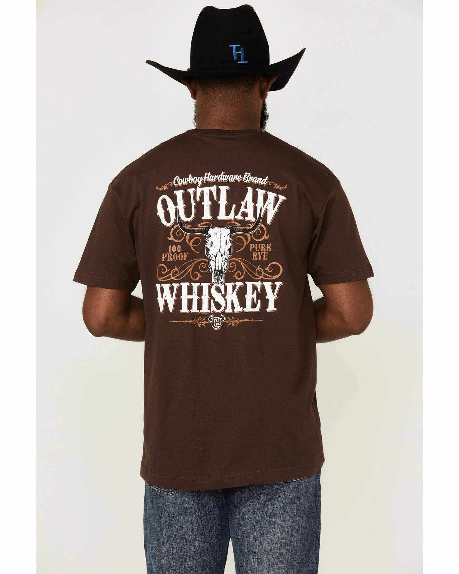 Cowboy Hardware Men's Outlaw Whiskey Graphic T-Shirt 6 Cowboy Hardware Men's Outlaw Whiskey Graphic T-Shirt - Image 4