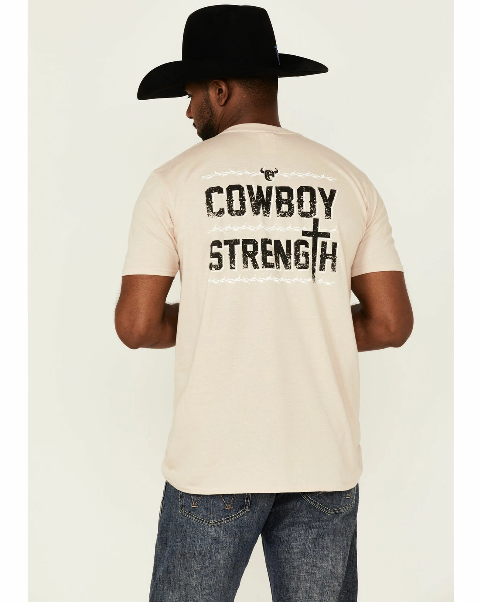 Cowboy Hardware Men's Barb Wire Strength Graphic T-Shirt 6 Cowboy Hardware Men's Barb Wire Strength Graphic T-Shirt - Image 4