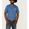 Cowboy Hardware Men's Marine Blue Tough As Nails Graphic Short Sleeve T-Shirt  -Cowboy Hardware Shop 2000360855 460 P1