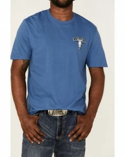 Cowboy Hardware Men's Marine Blue Tough As Nails Graphic Short Sleeve T-Shirt  -Cowboy Hardware Shop 2000360855 460 P3