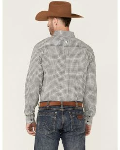 Cowboy Hardware Men's Twisted Adobe Geo Print Long Sleeve Button-Down Western Shirt  -Cowboy Hardware Shop 2000360860 100 P4