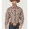 Cowboy Hardware Men's Hermosillo Large Plaid Long Sleeve Snap Western Shirt Orange 2 Cowboy Hardware Men's Hermosillo Large Plaid Long Sleeve Snap Western Shirt Orange -Cowboy Hardware Shop 2000360863 800 P1