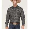Cowboy Hardware Men's Range Paisley Print Long Sleeve Snap Western Shirt Black 2 Cowboy Hardware Men's Range Paisley Print Long Sleeve Snap Western Shirt Black -Cowboy Hardware Shop 2000360875 001 P1