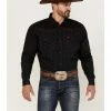 Cowboy Hardware Men's All-Over Skull Print Snap Long Sleeve Western Shirt  Black -Cowboy Hardware Shop 2000360876 001 P1