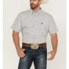 Cowboy Hardware Men's Squiggly Diamond Star Geo Print Western Shirt  White -Cowboy Hardware Shop 2000360879 100 P1