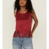 Cowboy Hardware Women's Red Faux Suede Fringe Tank -Cowboy Hardware Shop 2000362173 600 P1