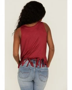 Cowboy Hardware Women's Red Faux Suede Fringe Tank -Cowboy Hardware Shop 2000362173 600 P4