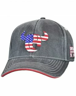 Cowboy Hardware Men's Flag Logo Baseball Cap Black