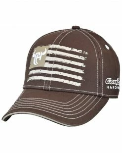 Cowboy Hardware Men's Flag Baseball Cap Brown