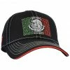 Cowboy Hardware Women's Black Mexican Flag Crystal Ladies Baseball Cap -Cowboy Hardware Shop 2000375732 001 P1